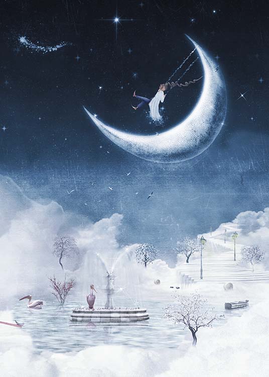 Foggy Winter Night Poster / Pósters infantiles con Desenio AB (10277)