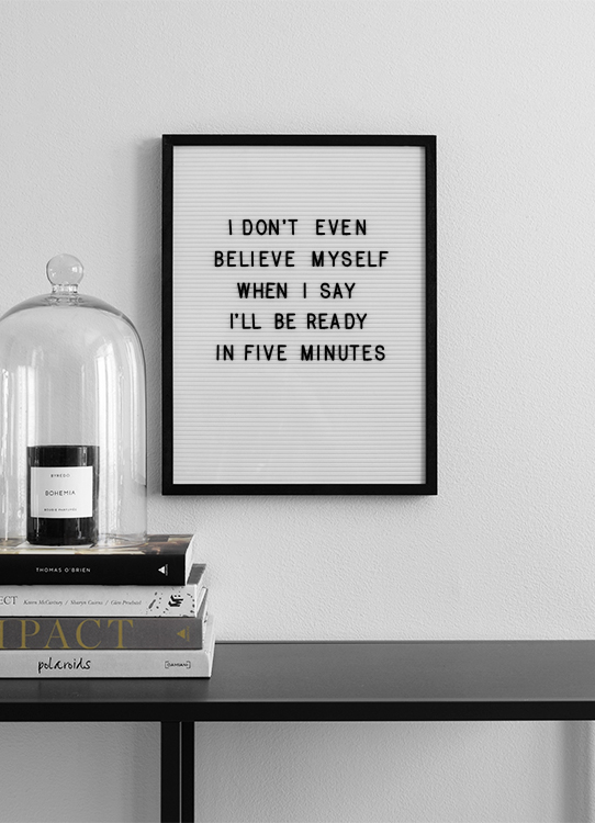 Five Minutes Poster / Humorístico con Desenio AB (10357)