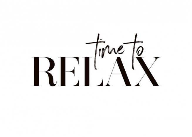 Time To Relax Poster / Cuadros con texto con Desenio AB (10368)