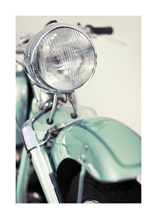 Retro Motorcycle Poster / Fotografías con Desenio AB (10639)