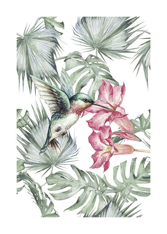 Tropical Bird No1 Poster / Animales con Desenio AB (10648)