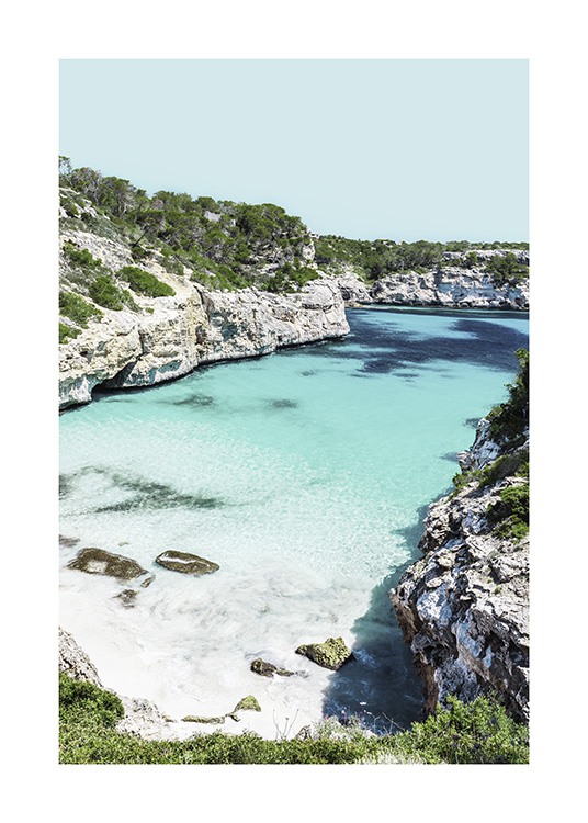 Mallorca Bay Poster / Tropical con Desenio AB (10895)