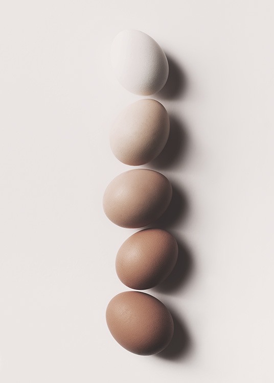 Eggs in a Row Poster / Cuadros de cocina con Desenio AB (10997)