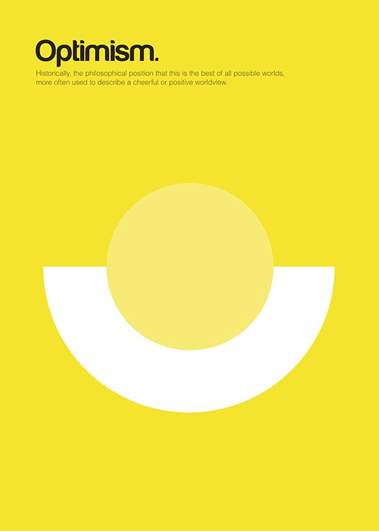 Optimism Poster / Diseño gráfico con Desenio AB (11090)