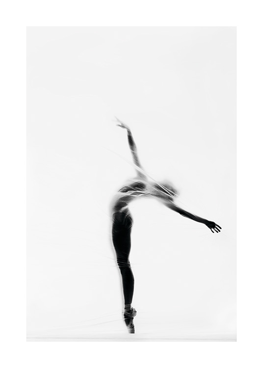 Secret Dancer Poster / Blanco y negro con Desenio AB (11136)