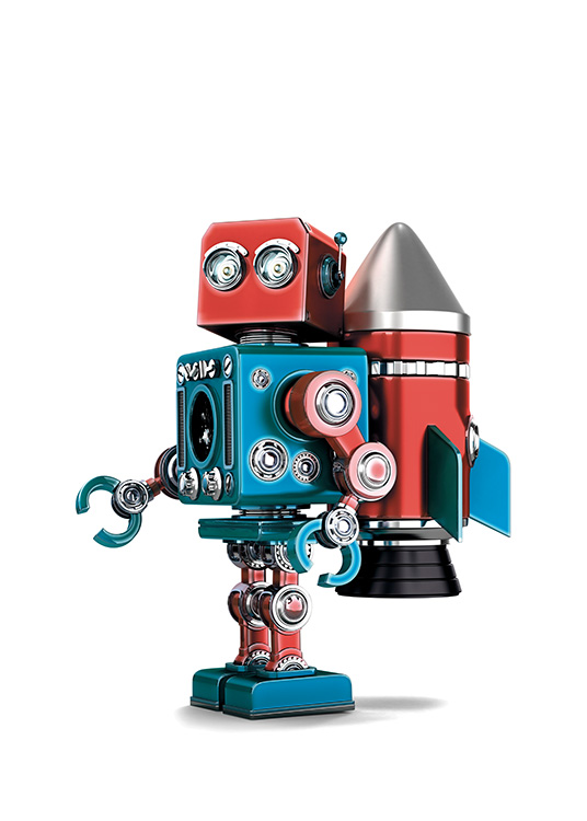 Vintage Robot Poster / Pósters infantiles con Desenio AB (11162)