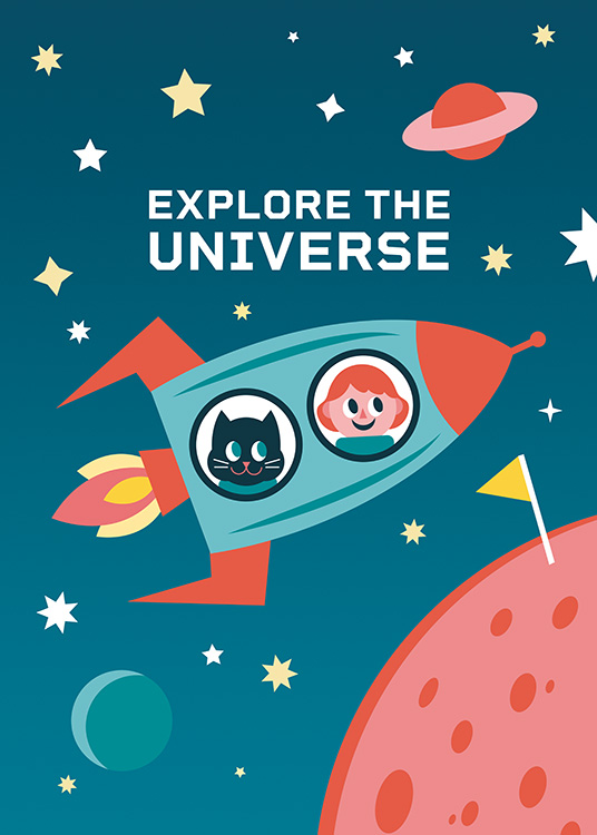 Explore the Universe Poster / Pósters infantiles con Desenio AB (11165)