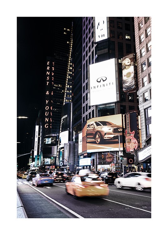 Times Square by Night Poster / Fotografías con Desenio AB (11322)