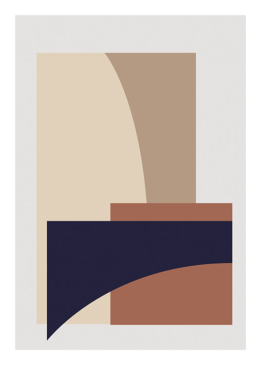 Split No2 Poster / Arte abstracto con Desenio AB (11543)