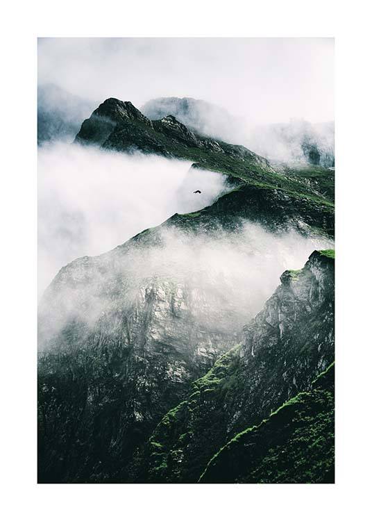 Rugged Misty Mountains Poster / Naturaleza con Desenio AB (11632)