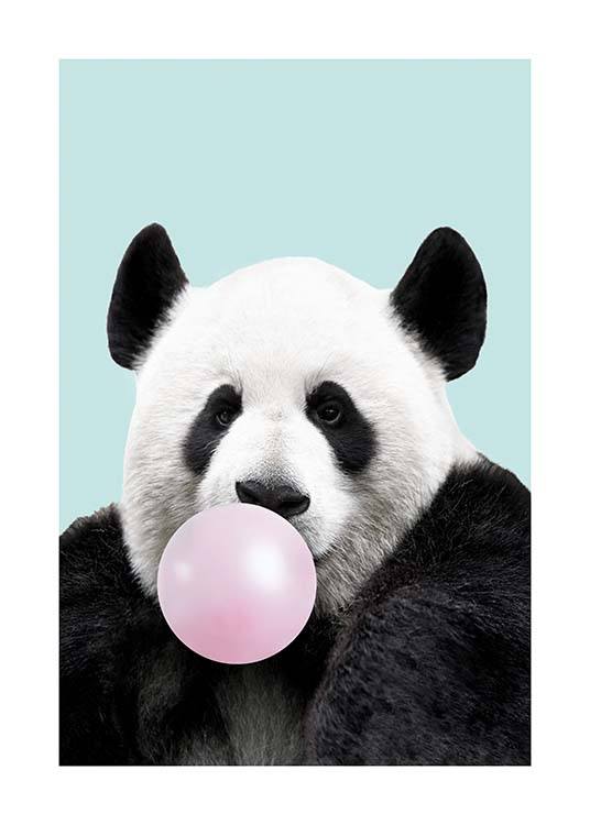 Bubblegum Panda Poster / Pósters infantiles con Desenio AB (11770)
