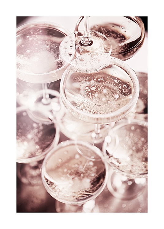 Champagne Blush Poster / Cuadros de cocina con Desenio AB (11919)