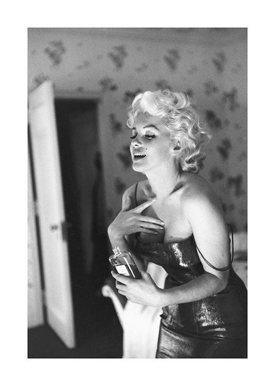 Marilyn Monroe Poster / Blanco y negro con Desenio AB (11974)