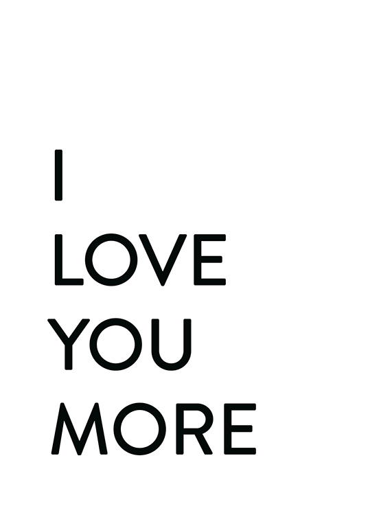Each Day I Love You No2 Poster / Cuadros con texto con Desenio AB (12009)