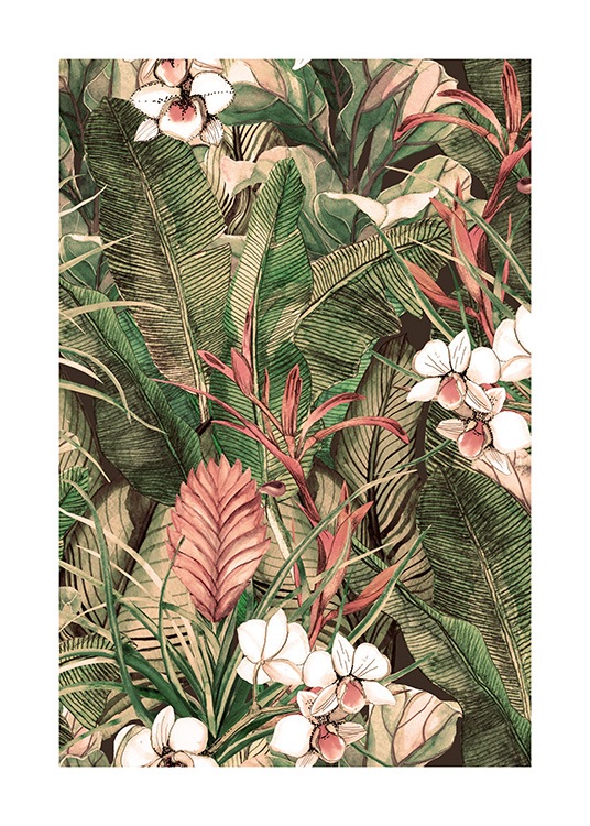 Botanical Pattern No1 Poster / Arte con Desenio AB (12086)