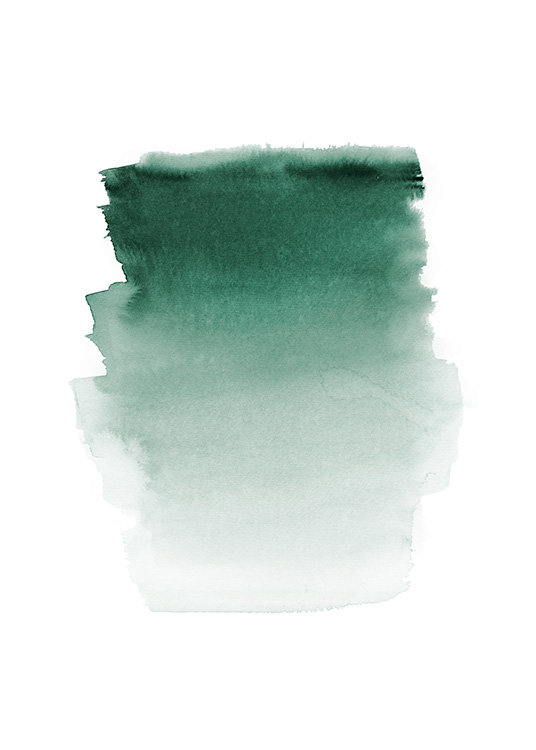 Green Watercolor Poster