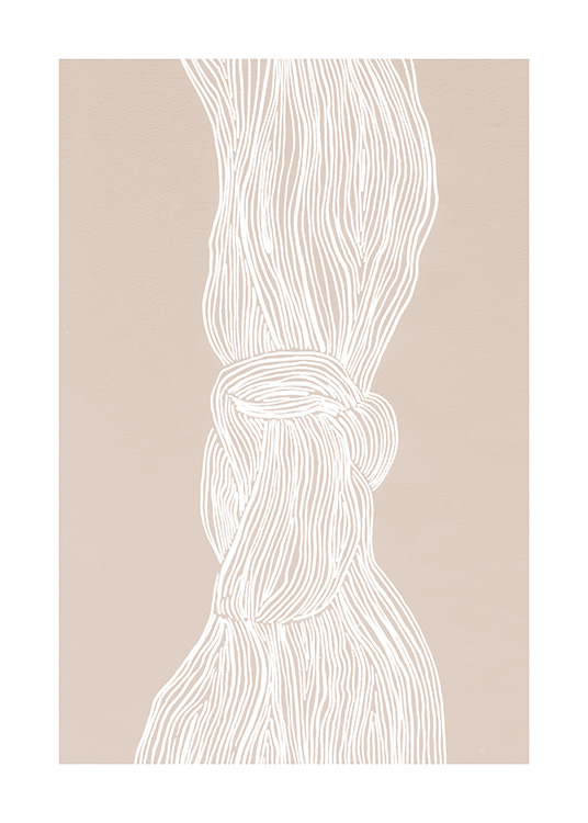White Flow Poster / Arte con Desenio AB (12509)