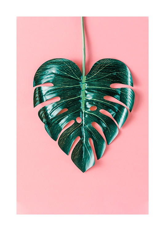 Heart-Shaped Monstera Poster / Botánica con Desenio AB (12524)