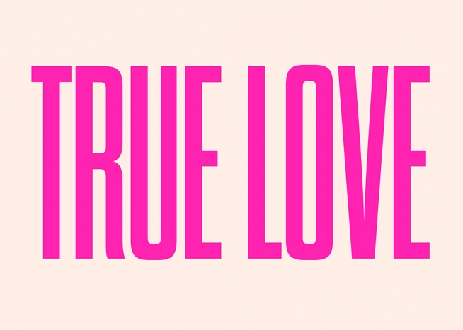 True Love Poster / Cuadros con texto con Desenio AB (12681)
