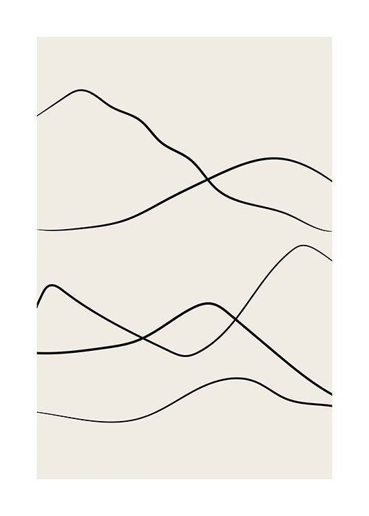 Desert Lines No2 Poster / Arte con Desenio AB (12803)