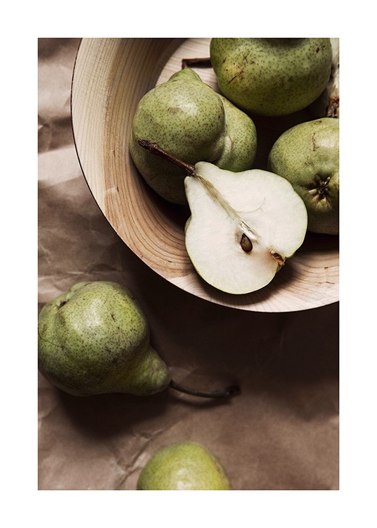 Pears Poster / Cuadros de cocina con Desenio AB (12818)