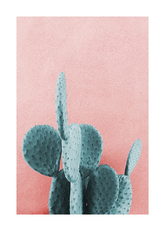Mint Cactus Poster / Fotografías con Desenio AB (12852)