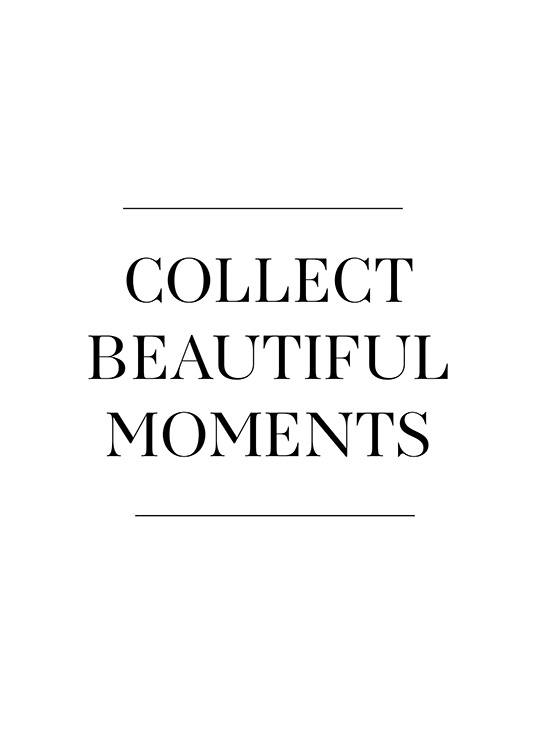 Collect Beautiful Moments Poster / Cuadros con texto con Desenio AB (12881)