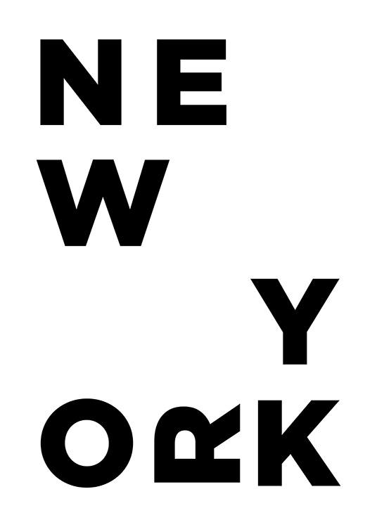 New York Typo Poster