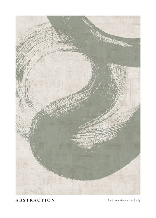 Green Abstraction No1 Poster