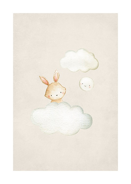 In the Clouds No1 Poster / Ilustraciones con Desenio AB (13717)