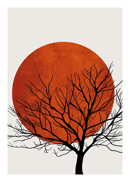 Winter Sunset Poster / Naturaleza con Desenio AB (13752)