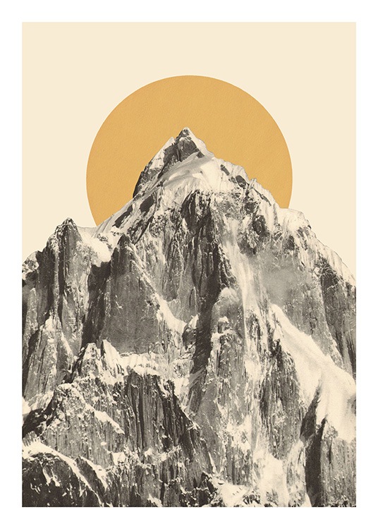 Mountainscape No2 Poster / Vintage con Desenio AB (13923)