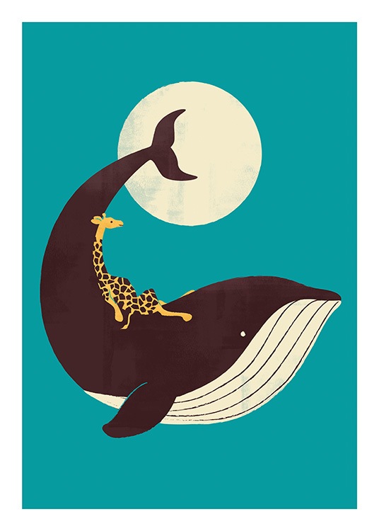 The Giraffe and the Whale Poster / Ilustraciones con Desenio AB (13932)
