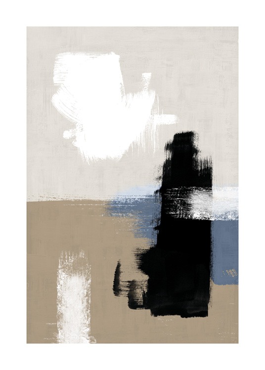 Abstract Brushes No2 Poster