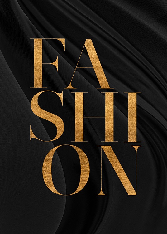 Fashion Black and Gold Poster
