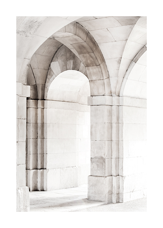  – Fotografía de los arcos de un edificio