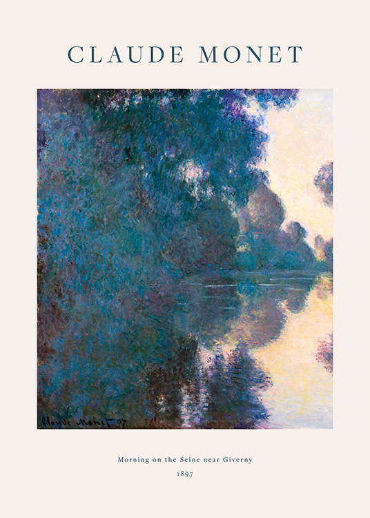  – Pintura abstracta con árboles a la orilla del Sena
