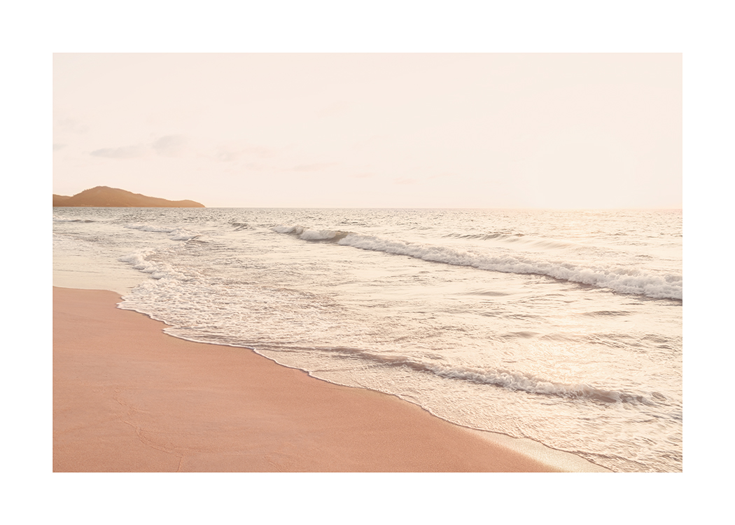 – Imagen de una bonita playa al atardecer