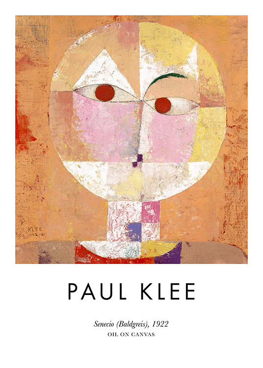«Senecio (Baldgreis)», maravilloso cuadro de Paul Klee
