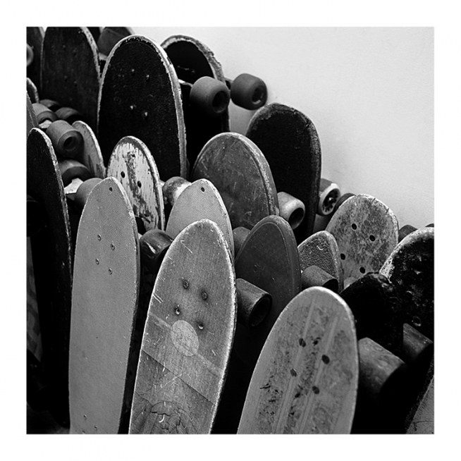 Rows Of Skateboards Poster