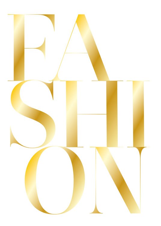 Fashion Gold Poster