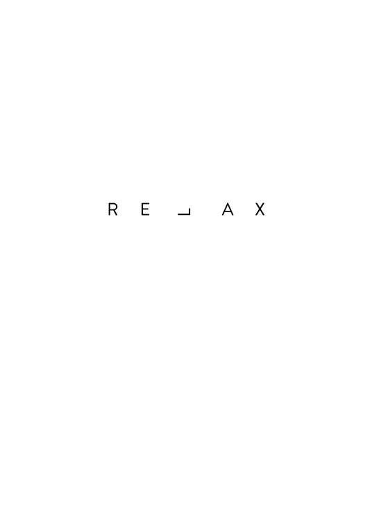 Relax Print Poster / Cuadros con texto con Desenio AB (2482)