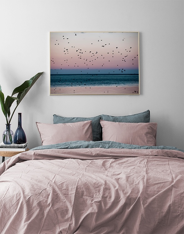 Birds At Dusk Poster