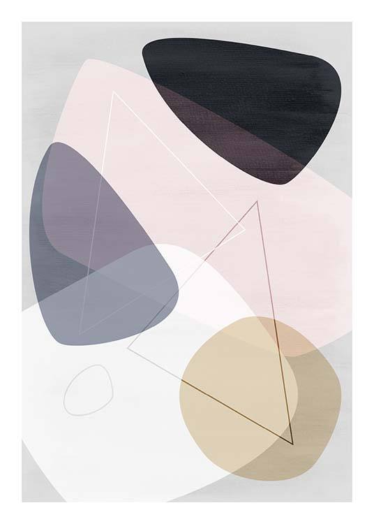 Graphic Pastels 3 Poster / Arte con Desenio AB (3451)