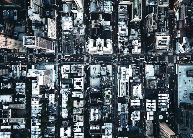 Aerial View Of New York Poster / Fotografías con Desenio AB (3587)