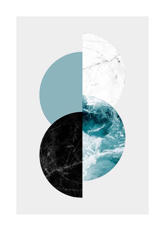 Graphic Half Moon Poster / Arte con Desenio AB (3588)