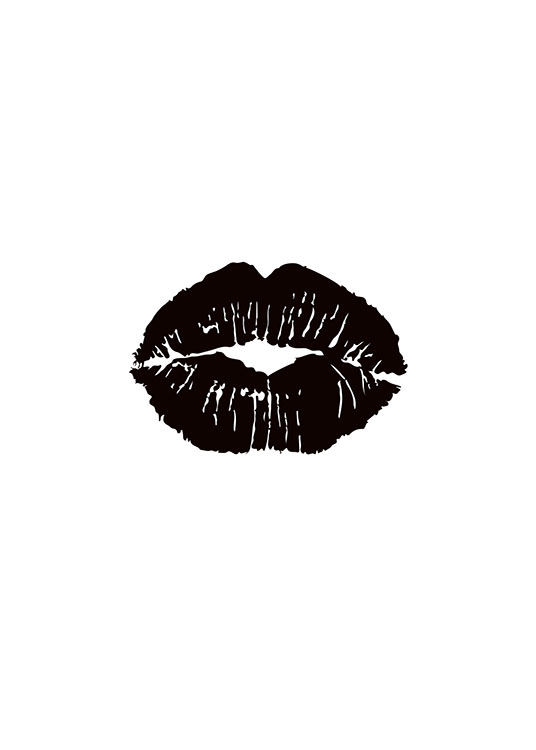 Black Lips, Poster / Moda con Desenio AB (7757)