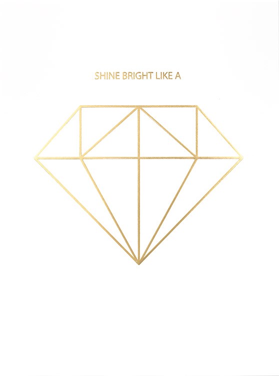 Diamant Guld, Posters