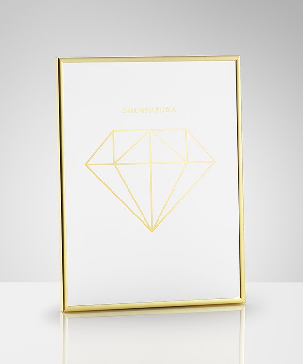 Diamant Guld, Posters Diamante dorado Desenio.es