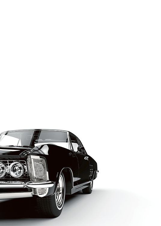 Black Car, Poster / Blanco y negro con Desenio AB (7905)
